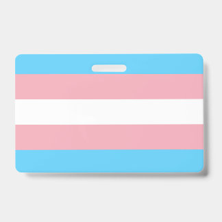 Transgender Flag ID Badge