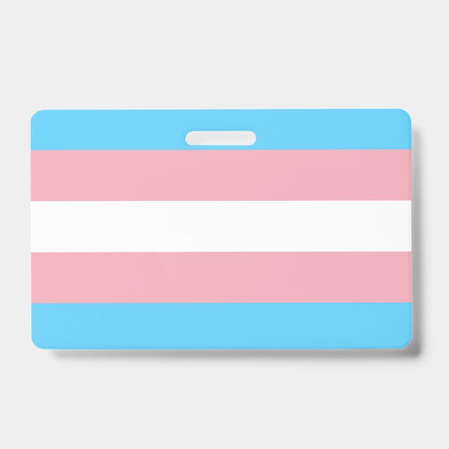 Transgender Flag ID Badge (Front)