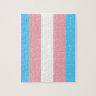 Transgender Flag Jigsaw Puzzle