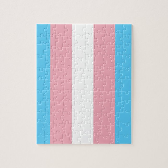 Transgender Flag Jigsaw Puzzle (Vertical)