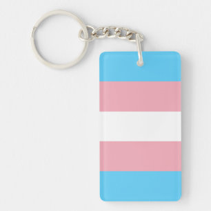 Transgender Flag Key Ring