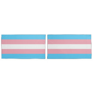 Transgender Flag King Pillow Case