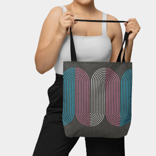 Transgender Flag Minimalist Line Art Deco  Tote Bag