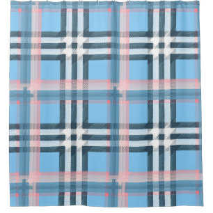 transgender flag plaid gay pride shower curtain