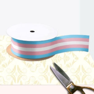 Transgender Flag & Pride community /gender flag Satin Ribbon