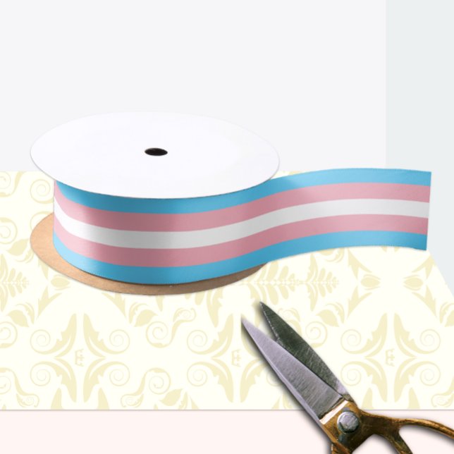 Transgender Flag & Pride community /gender flag Satin Ribbon (Creator Uploaded)
