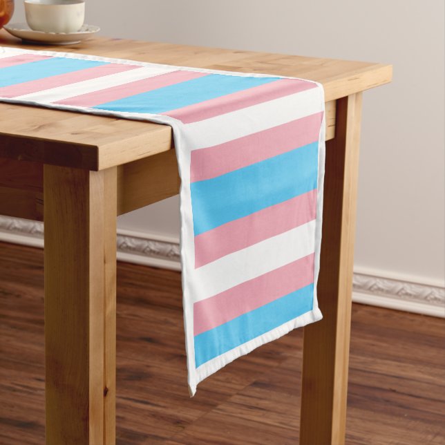 Transgender Flag & Pride community /gender flag Short Table Runner (In Situ)