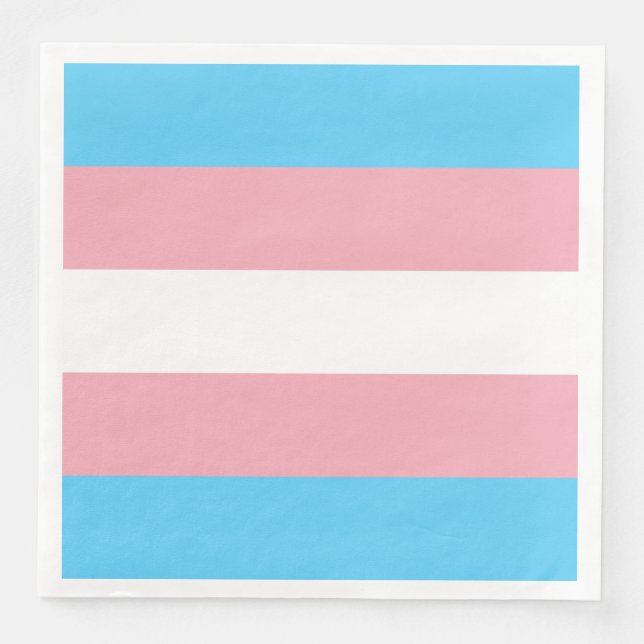 transgender flag trans lgbt lgbtq gay lesbian homo napkin (Front)