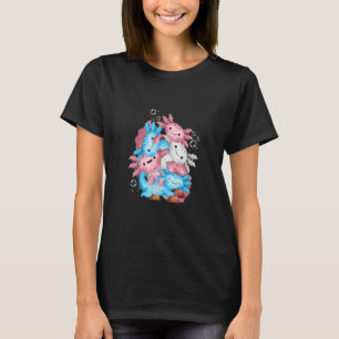 Transgender Flag Trans Pride Lgbtq Axolotl T-Shirt