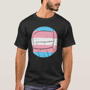 Transgender Flag Volleyball Trans Pride T-Shirt