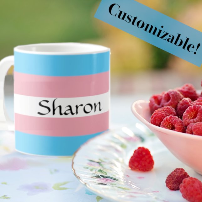 Transgender Flag with Your Name Mug (Creator Uploaded)