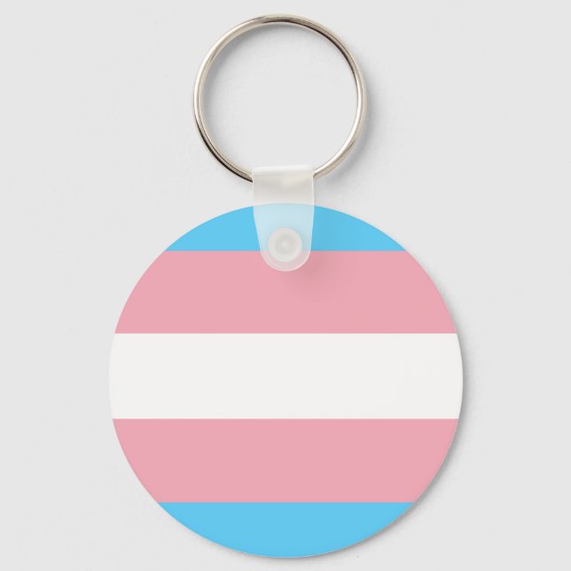 Transgender Flagge Key Ring (Front)