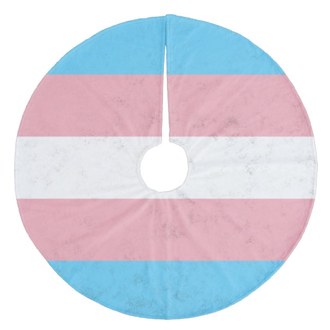Transgender Fleece Tree Skirt (Front)