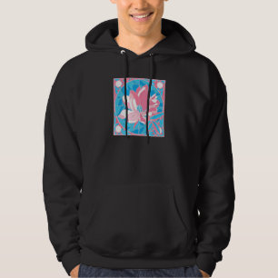 Transgender Floral Stained Glass Trans Pride Color Hoodie