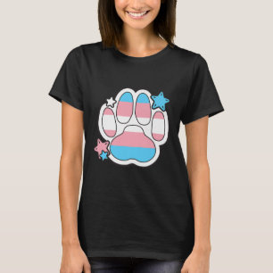 Transgender Furry Paw Lgbtq Month Gay Rights Pride T-Shirt