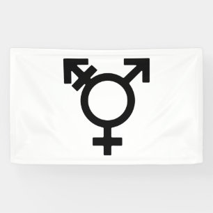 Transgender Gender Symbol Banner