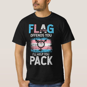 Transgender If This Flag Offends You Trans Transge T-Shirt