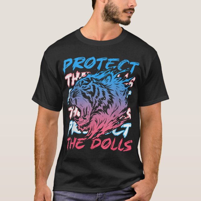 Transgender Lgbt Pride Trans Pride Tiger Protects  T-Shirt (Front)