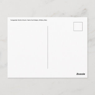 Transgender Marble Artwork Postcard