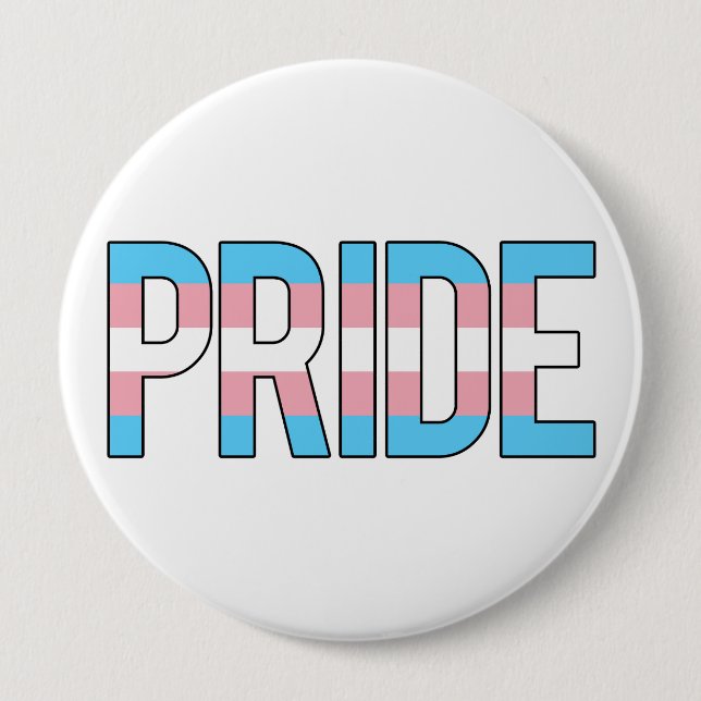 Transgender Pride 10 Cm Round Badge (Front)