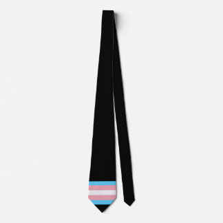 Transgender Pride Black  Tie