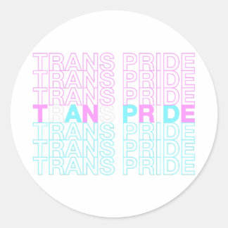 Transgender Pride Classic Round Sticker