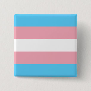 Transgender Pride Flag 15 Cm Square Badge
