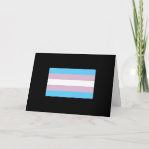 Transgender Pride Flag Card