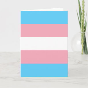 Transgender Pride Flag Card
