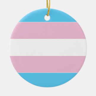 Transgender Pride Flag Ceramic Ornament