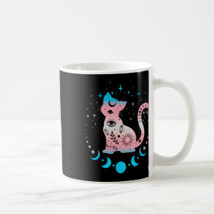 Transgender Pride Flag Colours Cat Lovers Coffee Mug