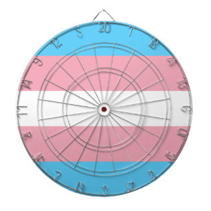 Transgender Pride Flag Dartboard