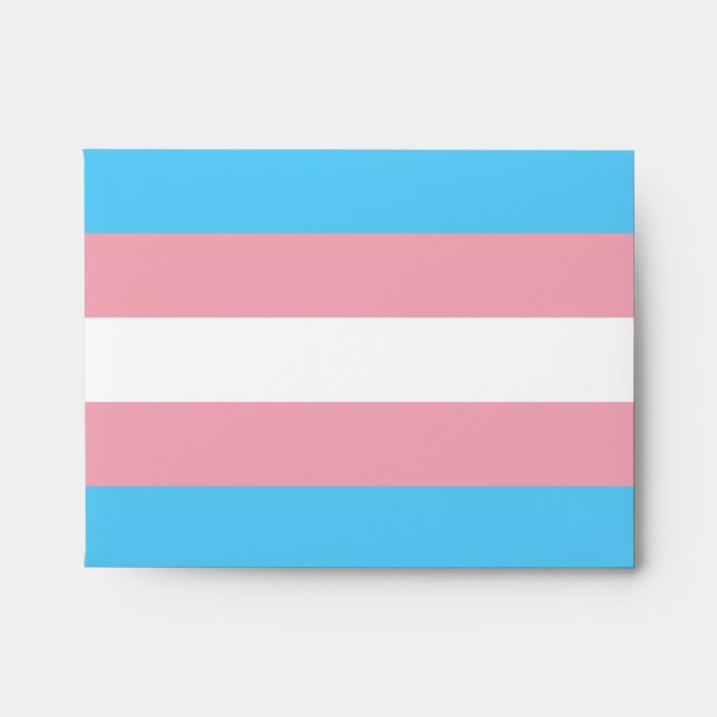 Transgender Pride Flag Envelope (Front)
