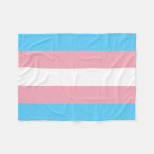 Transgender Pride Flag Fleece Blanket