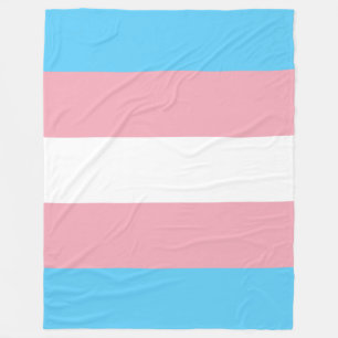 Transgender Pride Flag Fleece Blanket