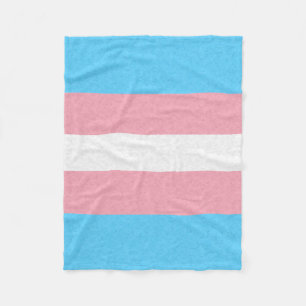 Transgender Pride Flag Fleece Blanket