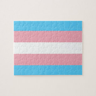 Transgender Pride Flag Jigsaw Puzzle