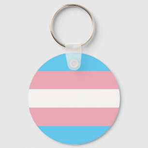 Transgender Pride Flag Key Ring