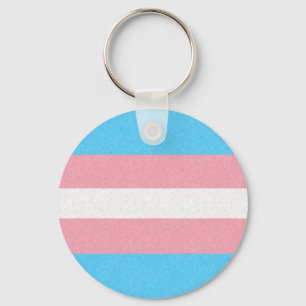 Transgender Pride Flag Key Ring