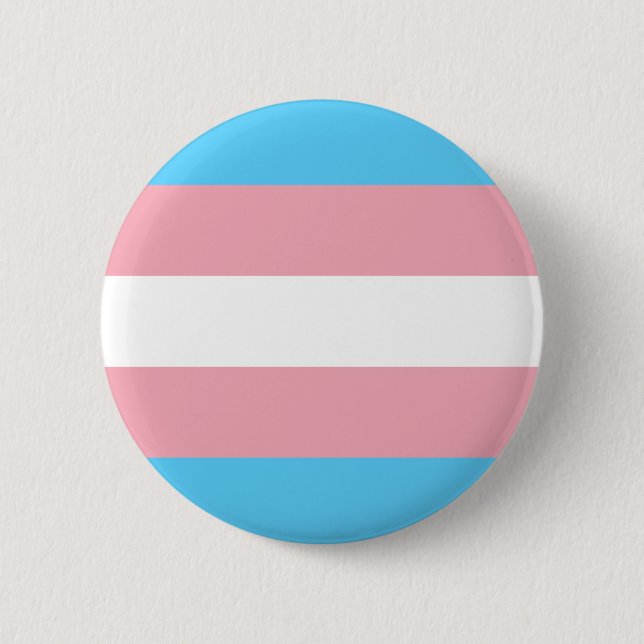 Transgender Pride Flag - LGBT Trans Rainbow 6 Cm Round Badge (Front)