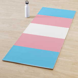 Transgender Pride Flag LGBTQ Yoga Mat