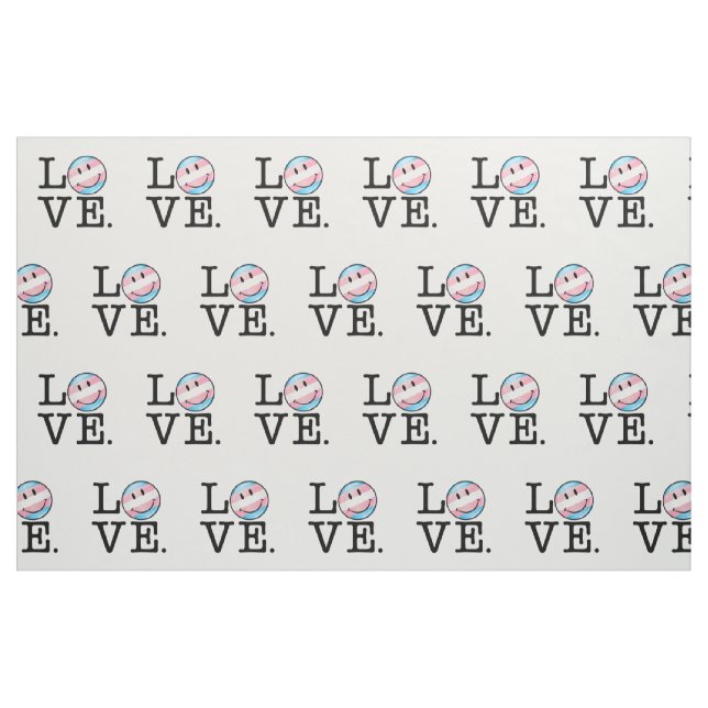 Transgender Pride Flag Love Fabric (Fat Quarter)