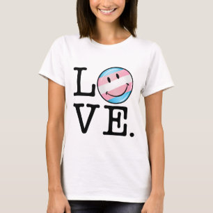 Transgender Pride Flag Love T-Shirt