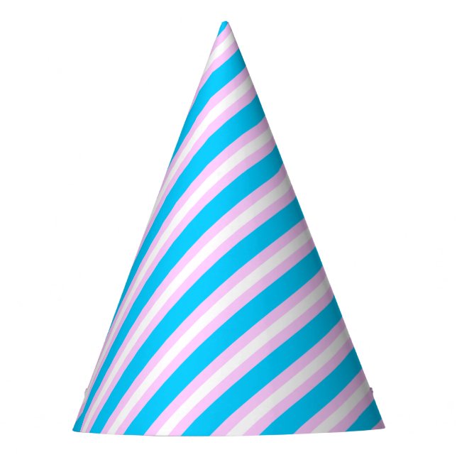 Transgender Pride Flag Party Hat (Front)