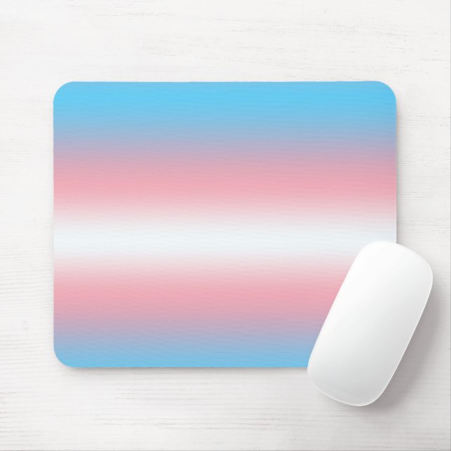 Transgender Pride Flag Pattern Design  Mouse Pad (With Mouse)