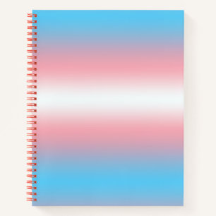 Transgender Pride Flag Pattern Design Notebook