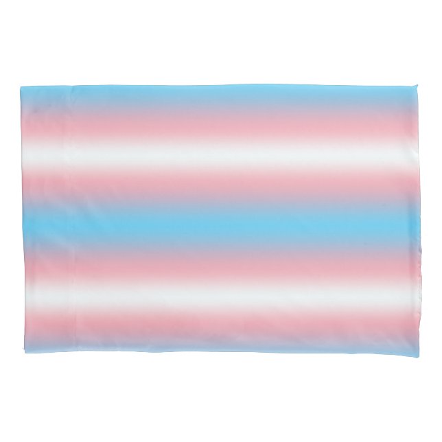 Transgender Pride Flag Pattern Design  Pillowcase (Front)