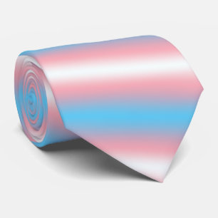 Transgender Pride Flag Pattern Design  Tie