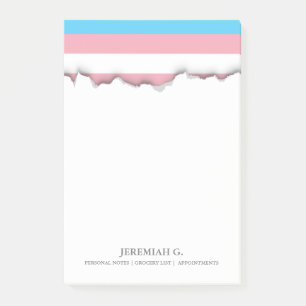Transgender Pride Flag Post-it Notes