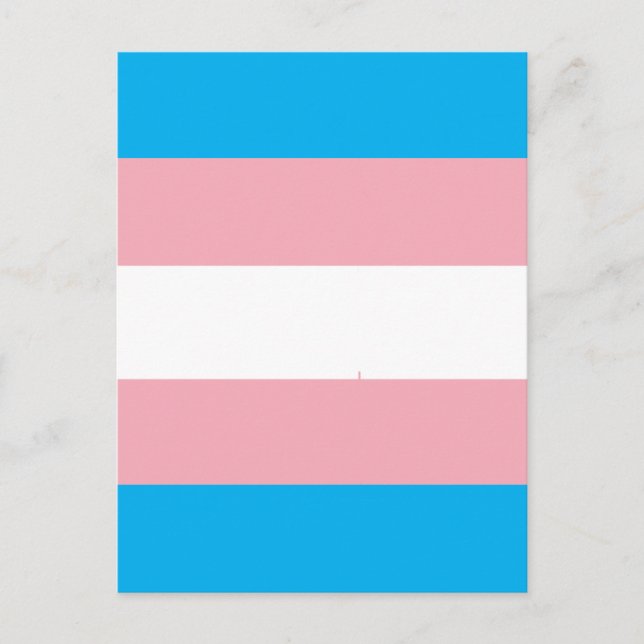 Transgender Pride Flag Postcard (Front)